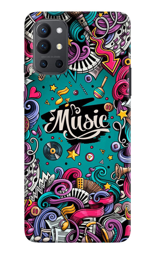 Music Graffiti Oneplus 9R Hard Case Back Cover by Casekaro
