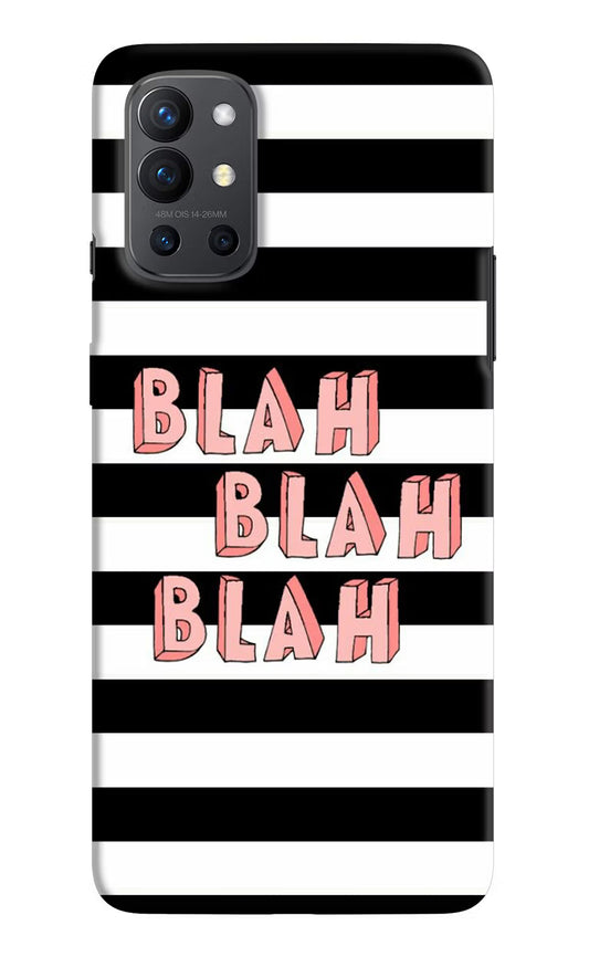 Blah Blah Blah Oneplus 9R Hard Case Back Cover by Casekaro