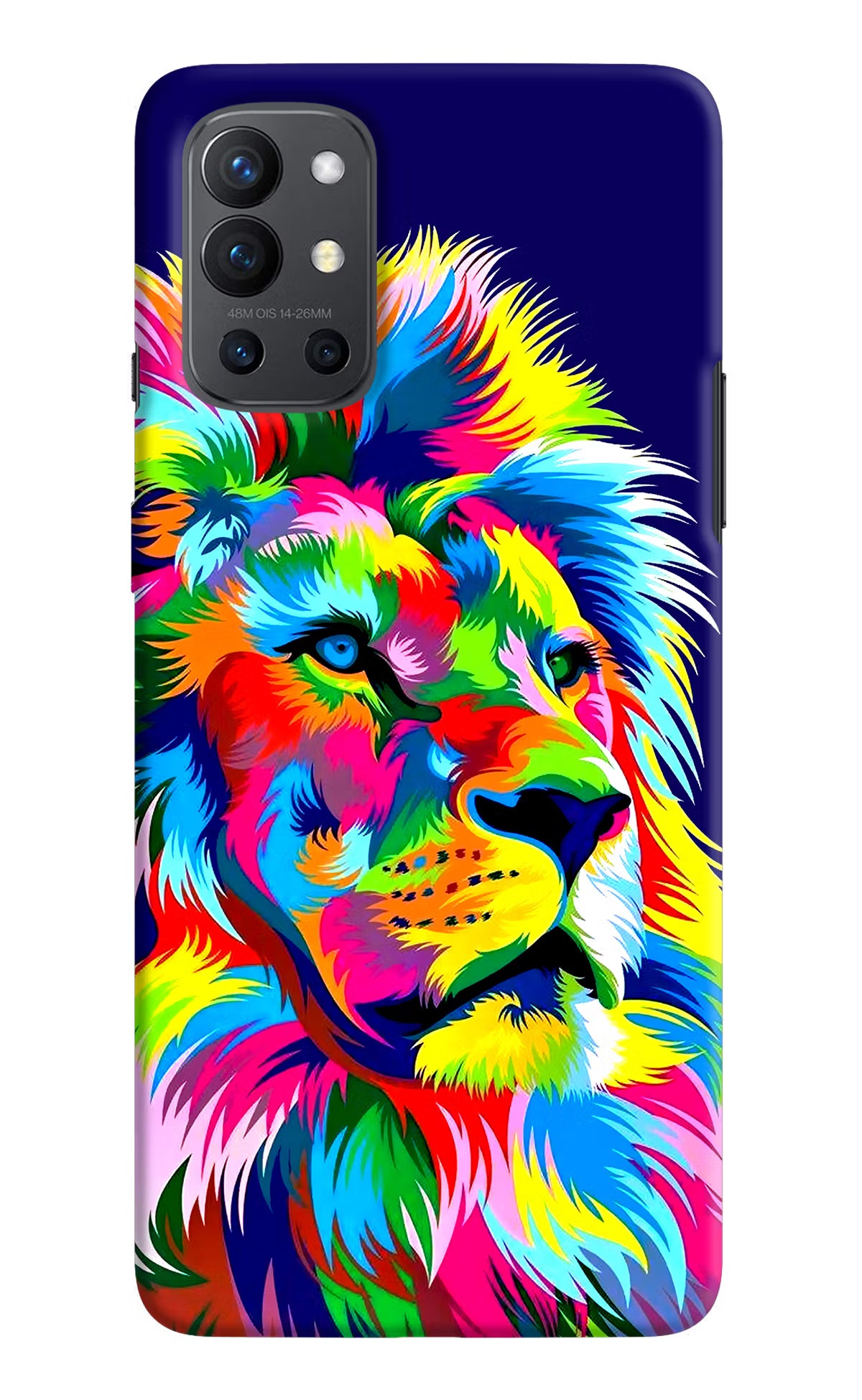 Vector Art Lion Oneplus 9R Hard Case Back Cover by Casekaro