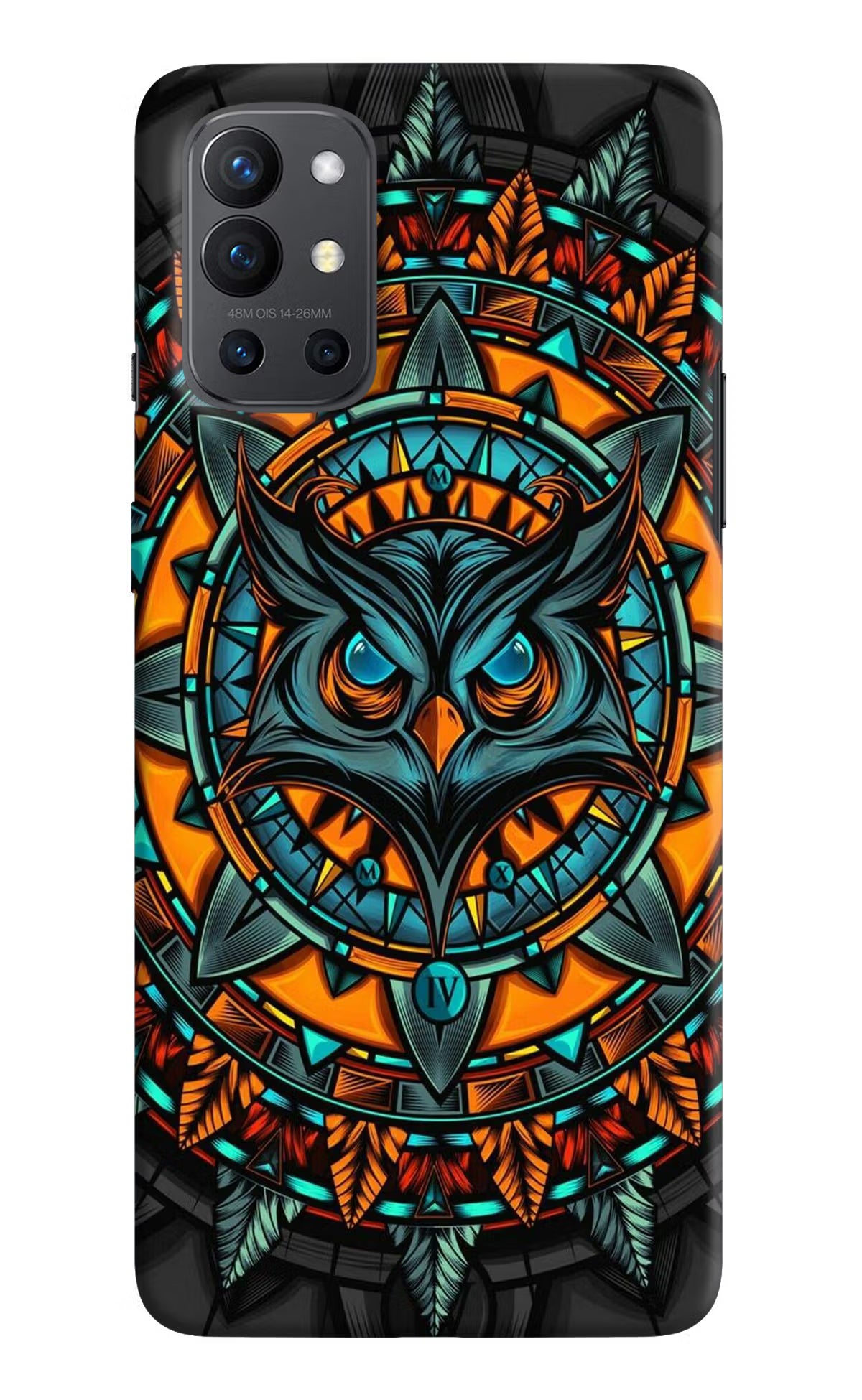 Angry Owl Art Oneplus 9R Hard Case Back Cover by Casekaro