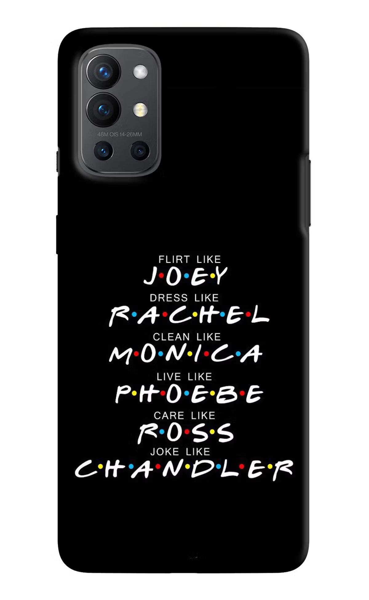 FRIENDS Character Oneplus 9R Hard Case Back Cover by Casekaro