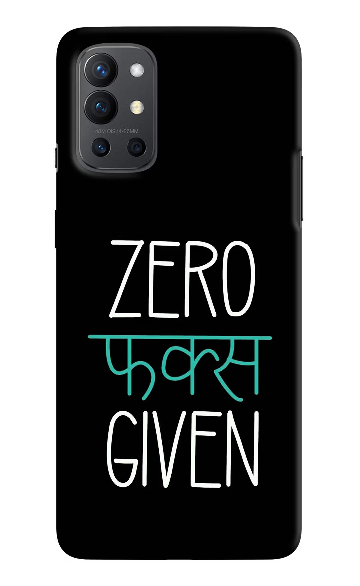 Zero Fucks Given Oneplus 9R Hard Case Back Cover by Casekaro