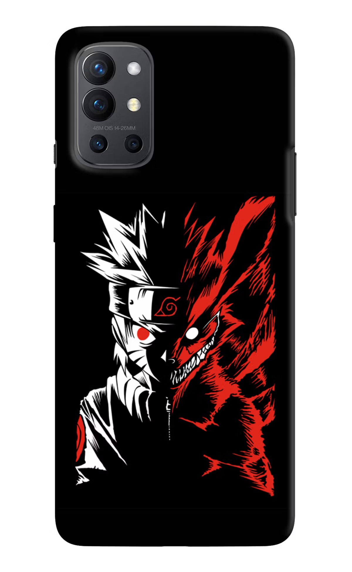 Naruto Two Face Oneplus 9R Hard Case Back Cover by Casekaro