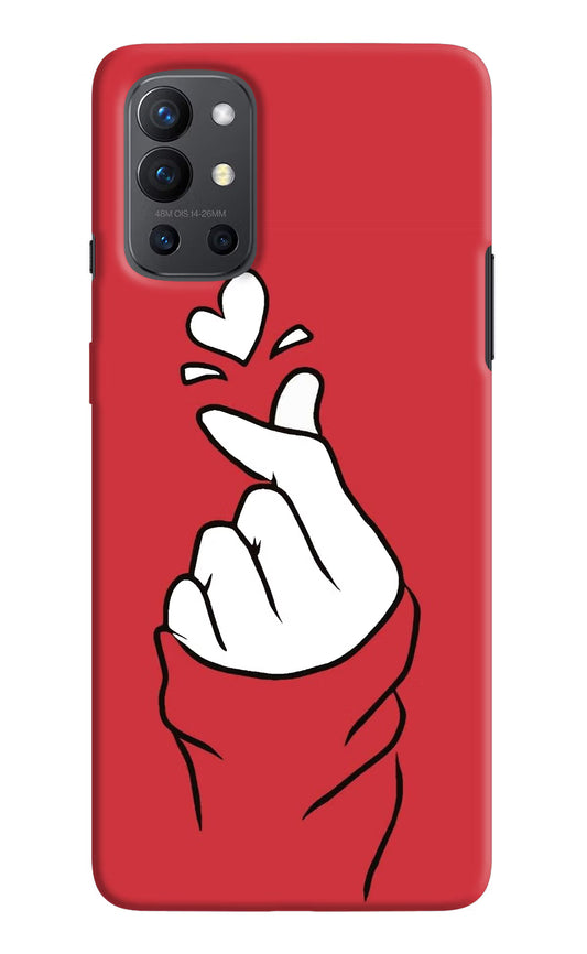 Korean Love Sign Oneplus 9R Hard Case Back Cover by Casekaro