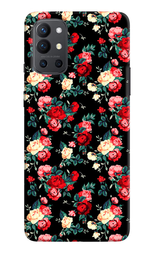 Rose Pattern Oneplus 9R Hard Case Back Cover by Casekaro