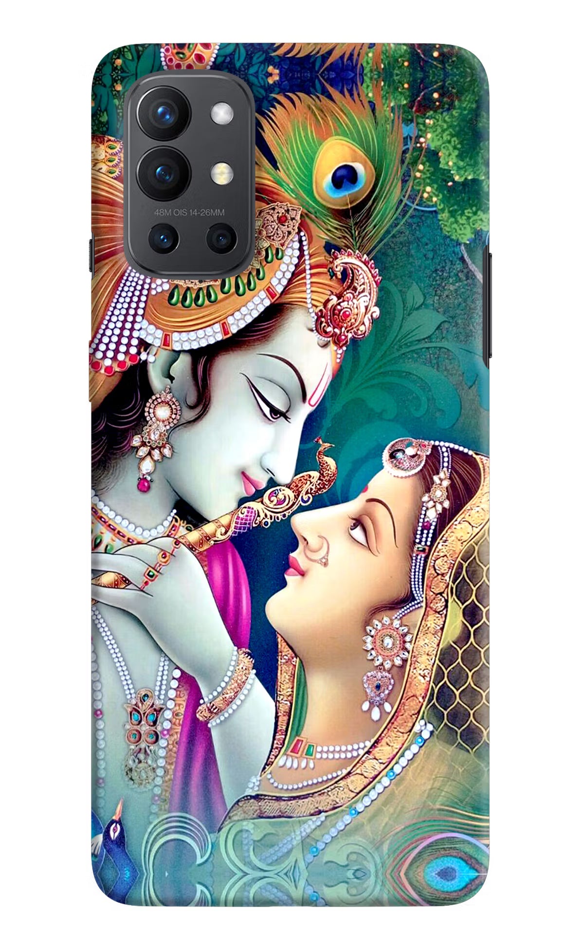 Lord Radha Krishna Oneplus 9R Hard Case Back Cover by Casekaro