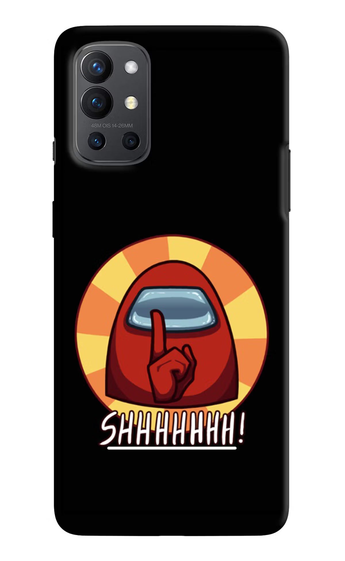 Among Us Shhh! Oneplus 9R Hard Case Back Cover by Casekaro