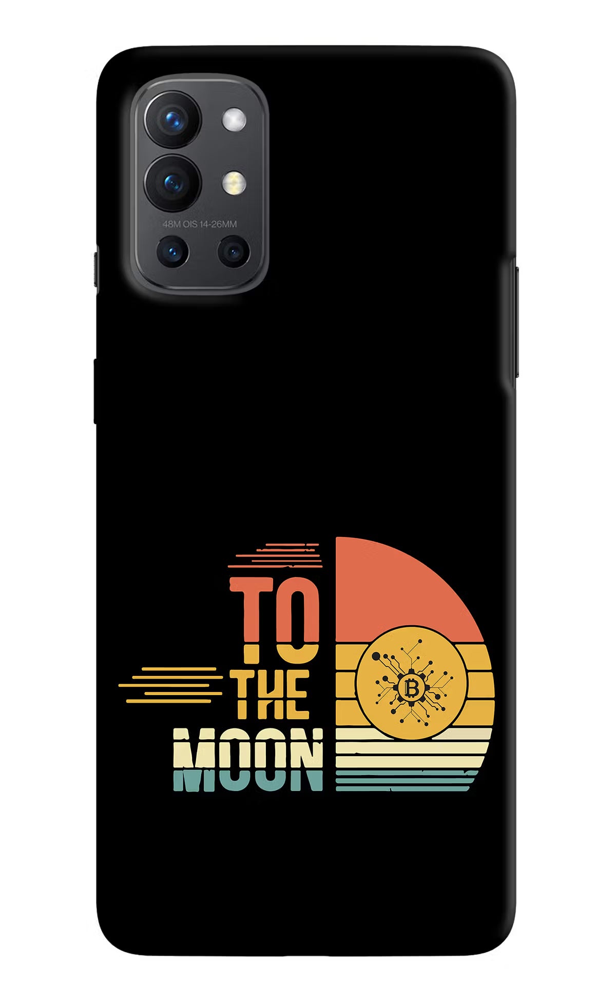 To the Moon Oneplus 9R Hard Case Back Cover by Casekaro