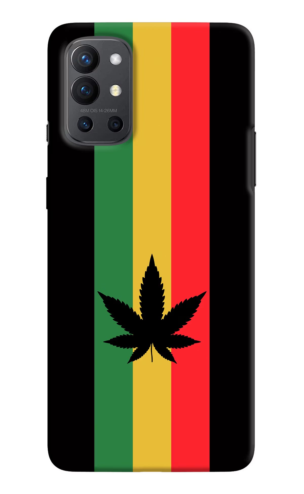 Weed Flag Oneplus 9R Hard Case Back Cover by Casekaro