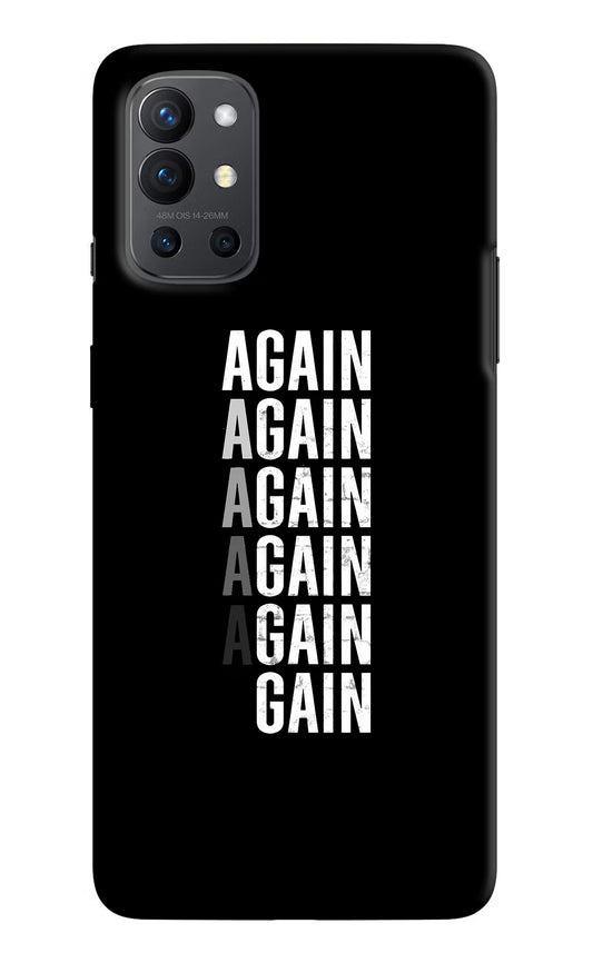 Again Again Gain Oneplus 9R Hard Case Back Cover by Casekaro