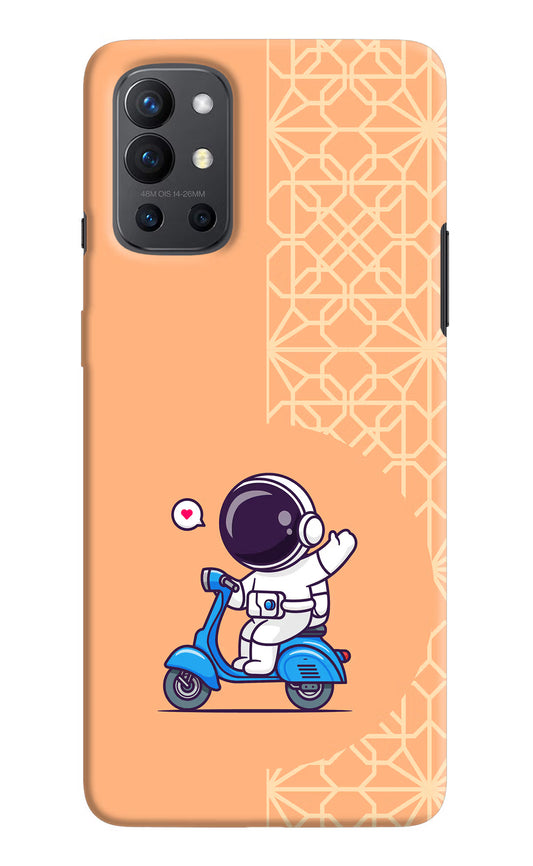 Cute Astronaut Riding Oneplus 9R Hard Case Back Cover by Casekaro