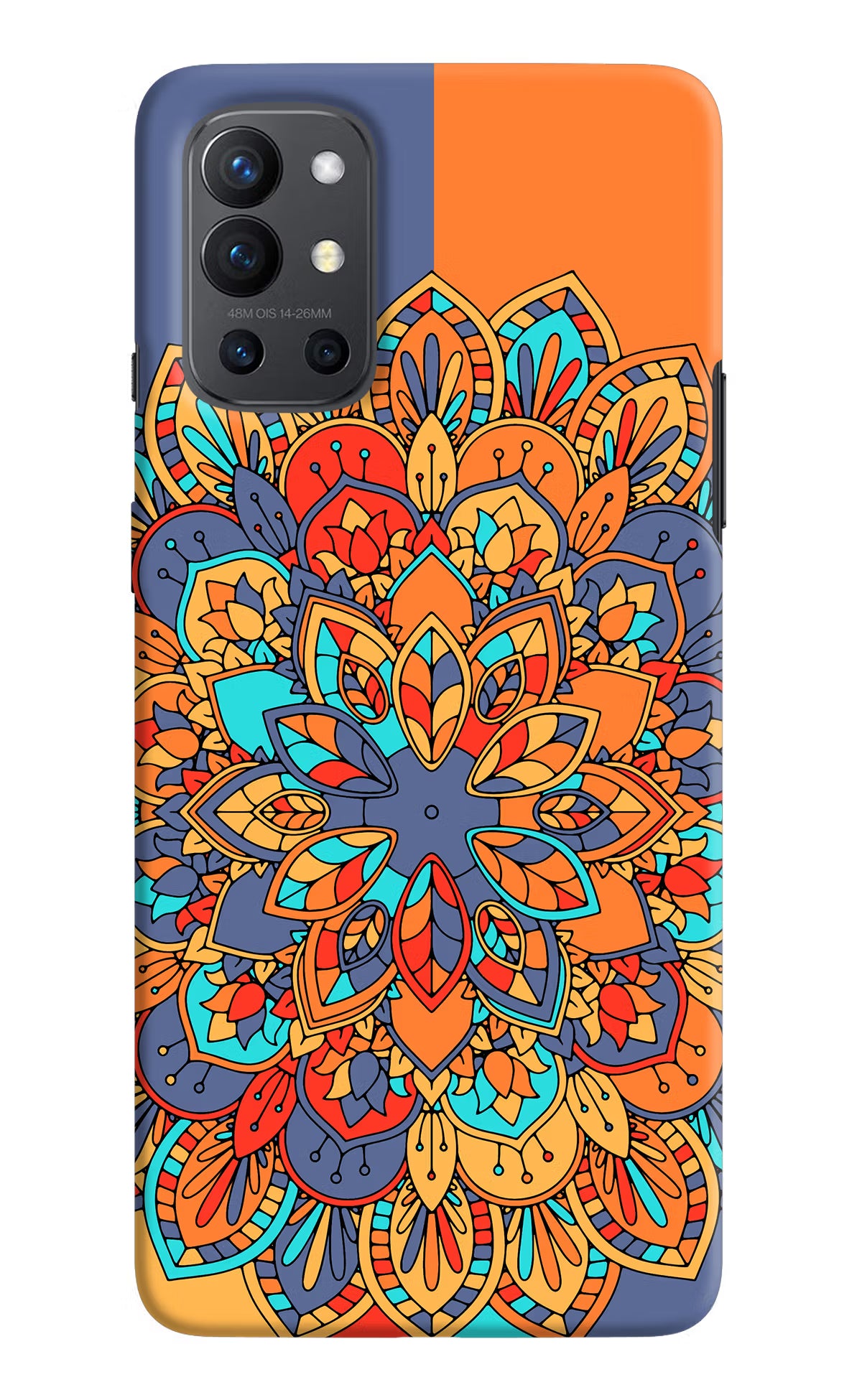 Color Mandala Oneplus 9R Hard Case Back Cover by Casekaro