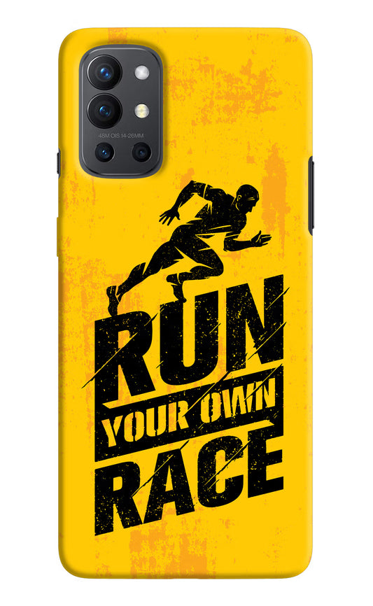 Run Your Own Race Oneplus 9R Hard Case Back Cover by Casekaro