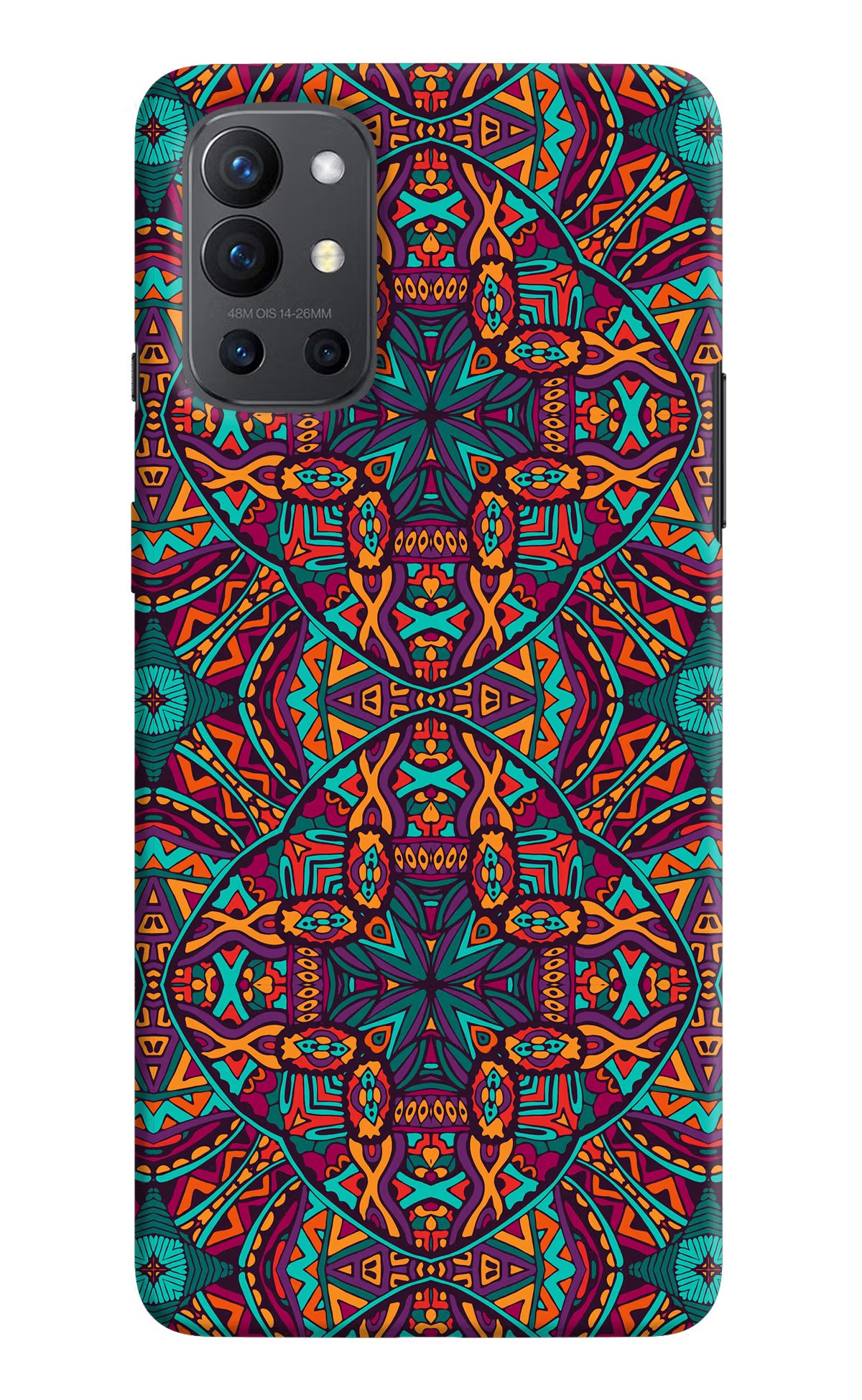Colour Mandala Oneplus 9R Hard Case Back Cover by Casekaro