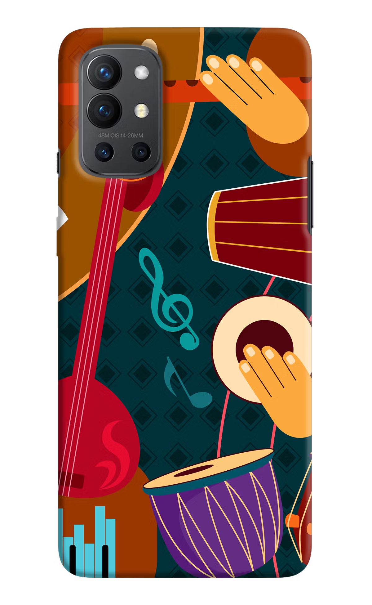 Music Instrument Oneplus 9R Hard Case Back Cover by Casekaro