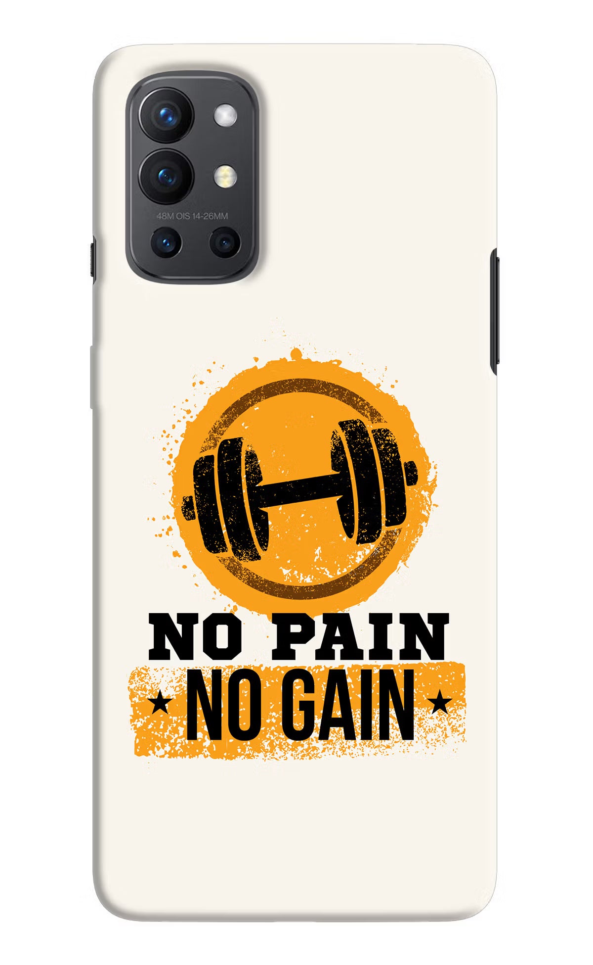 No Pain No Gain Oneplus 9R Hard Case Back Cover by Casekaro