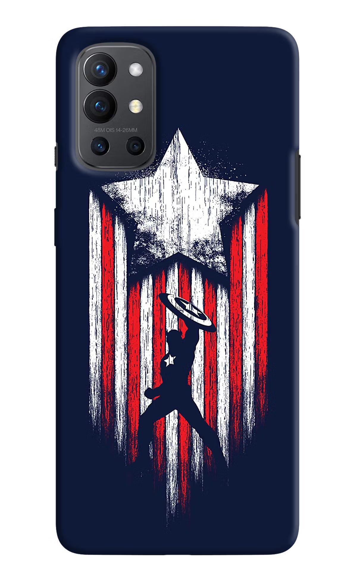 Captain America Marvel Art Oneplus 9R Hard Case Back Cover by Casekaro