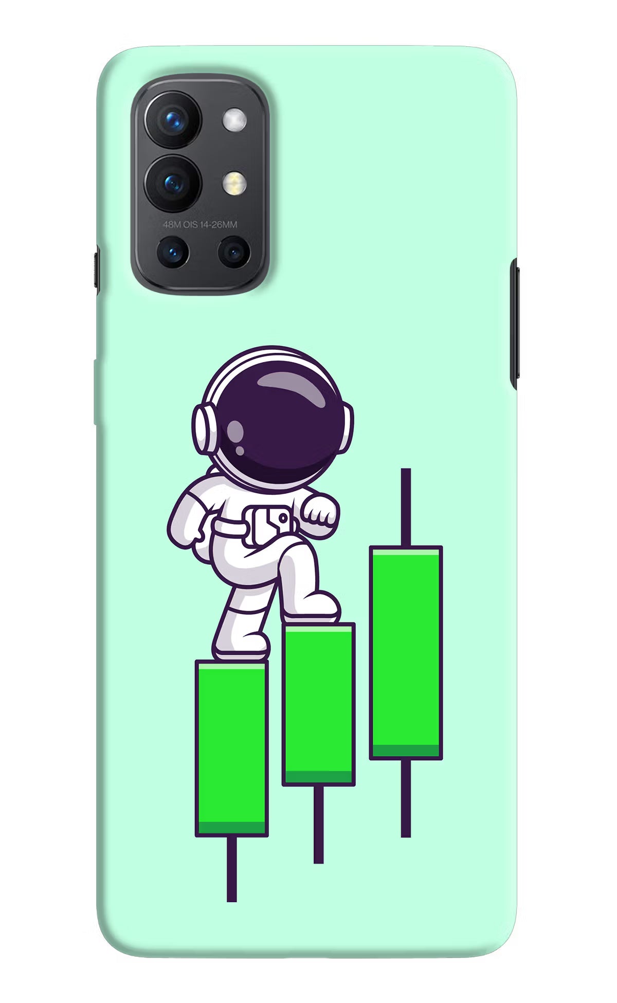 Astronaut Trader Oneplus 9R Hard Case Back Cover by Casekaro