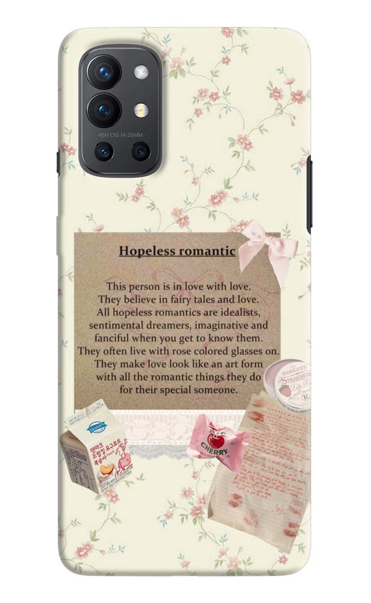 Hopeless Romantic Oneplus 9R Hard Case Back Cover by Casekaro