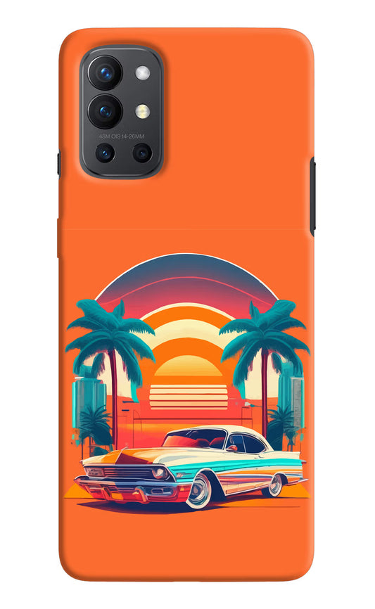Palm Drive 80s Oneplus 9R Hard Case Back Cover by Casekaro