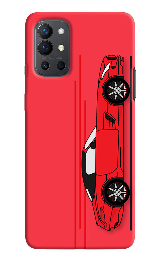 Red Velocity Oneplus 9R Hard Case Back Cover by Casekaro