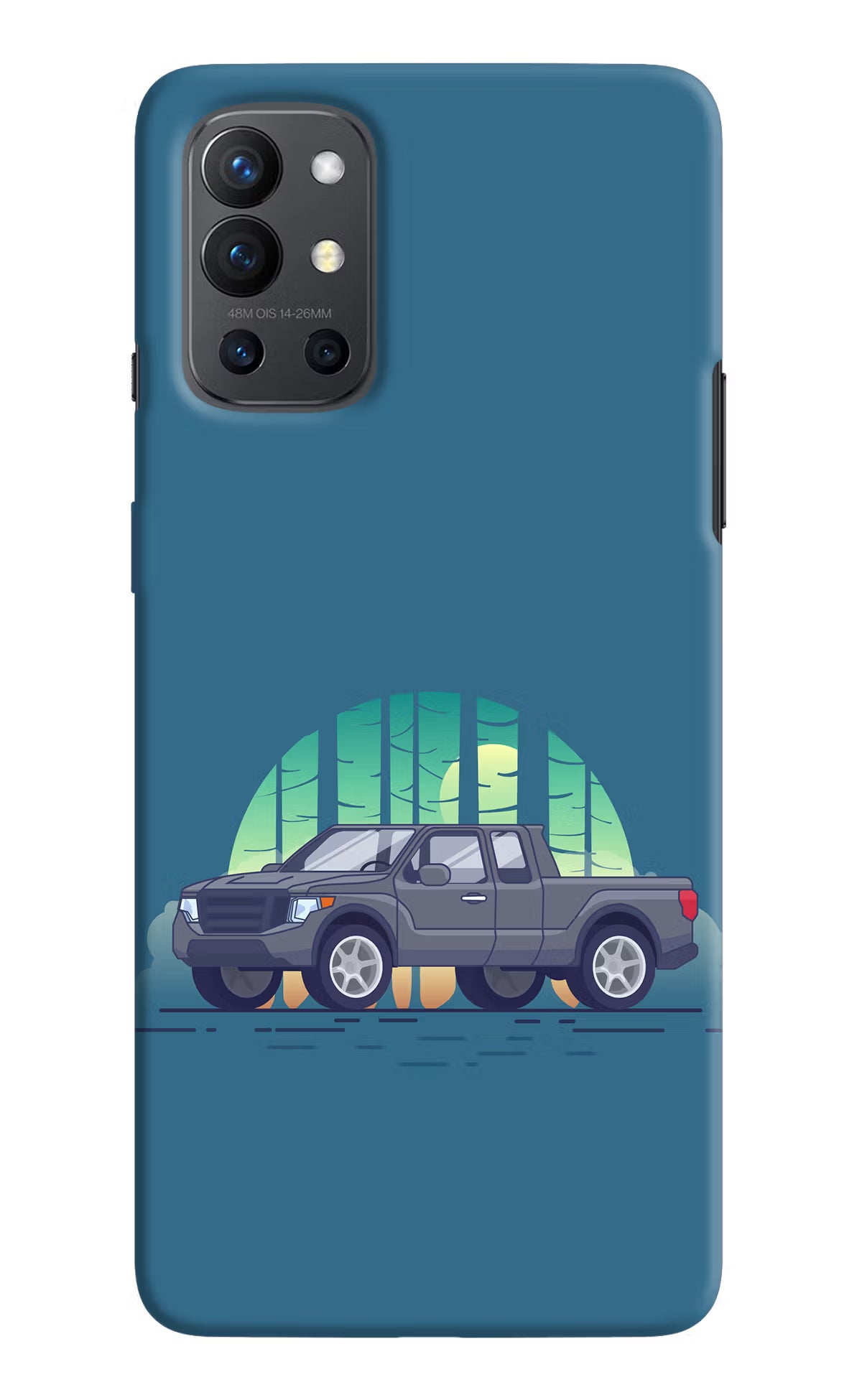 Retro Garage Vibe Oneplus 9R Hard Case Back Cover by Casekaro