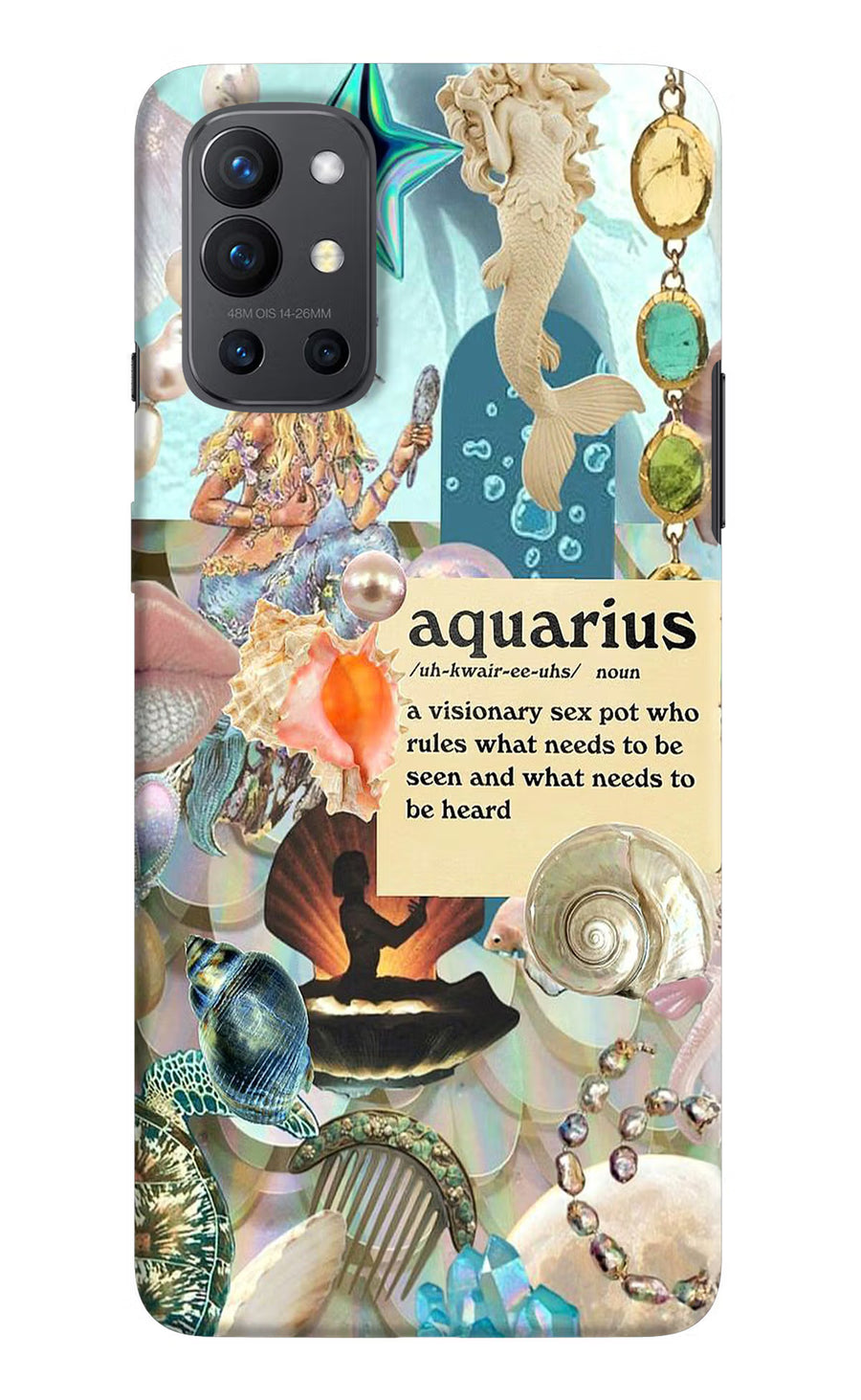 Aquarius Zodiac Oneplus 9R Back Cover, Hard case
