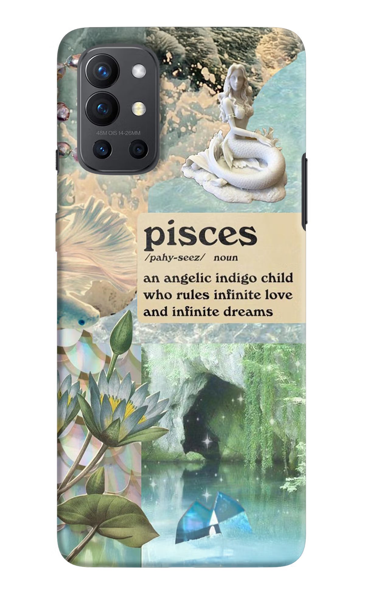 Pisces Zodiac Oneplus 9R Hard Case Back Cover by Casekaro