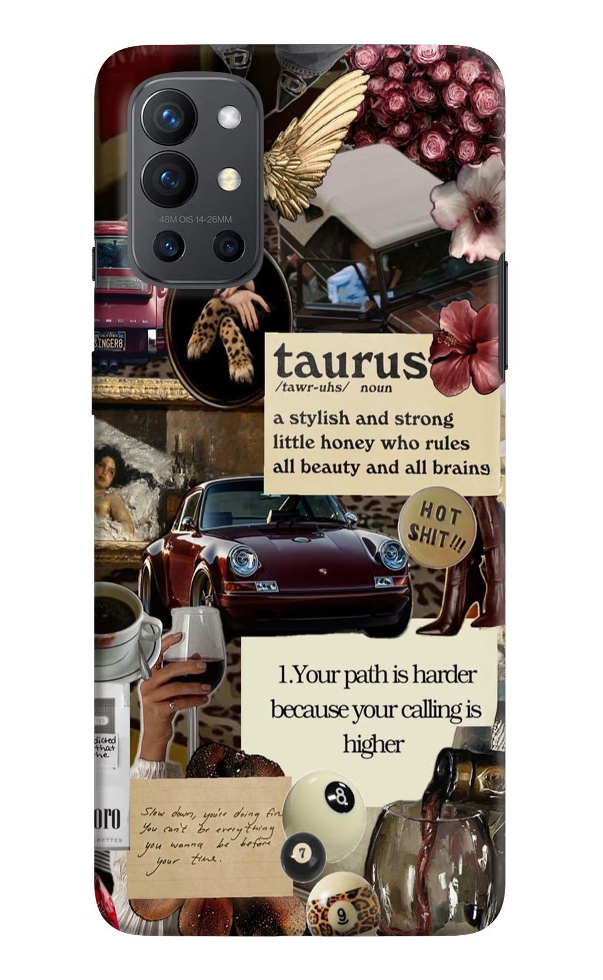 Taurus Zodiac Oneplus 9R Hard Case Back Cover by Casekaro