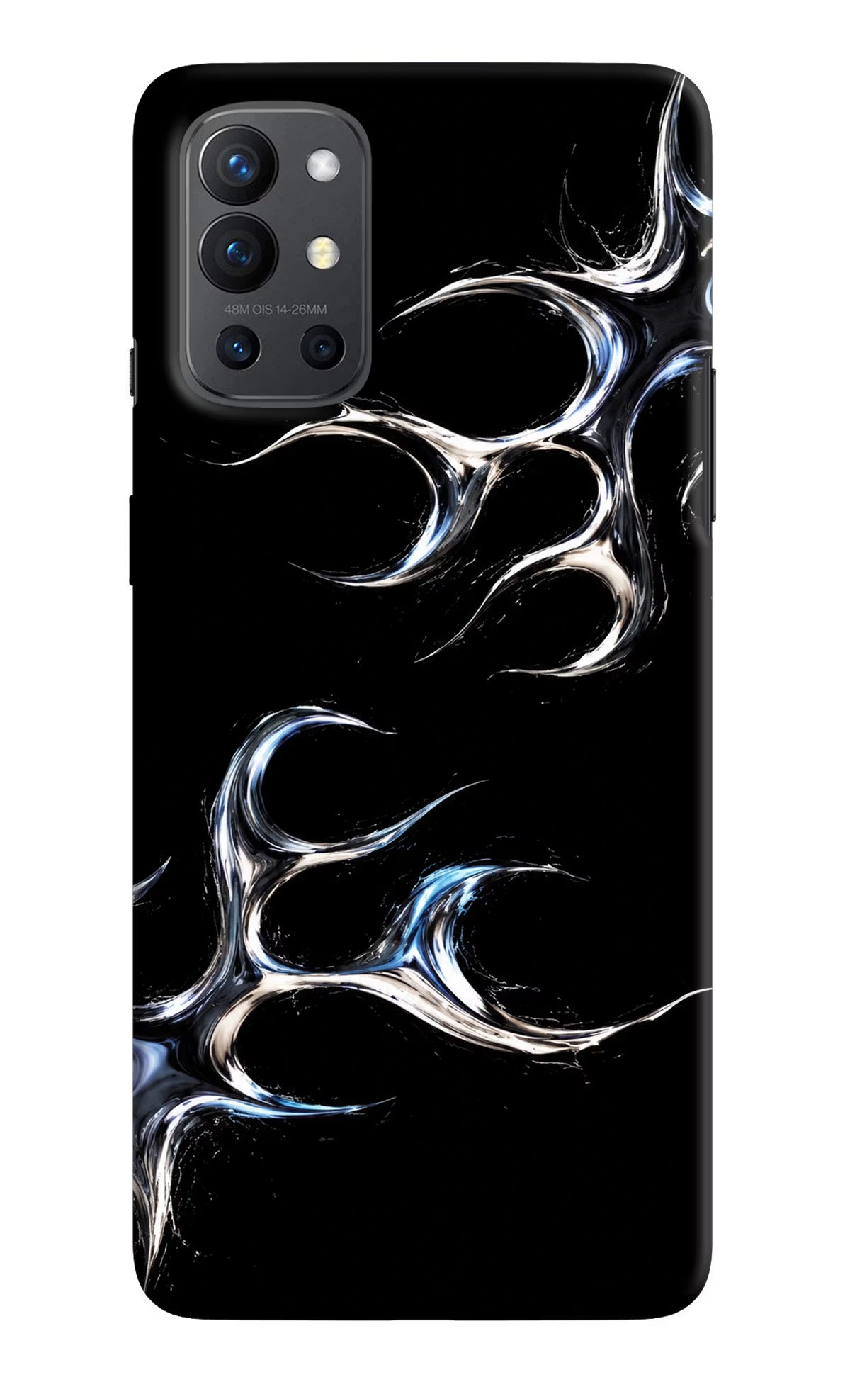 Chrome Tribal Oneplus 9R Hard Case Back Cover by Casekaro