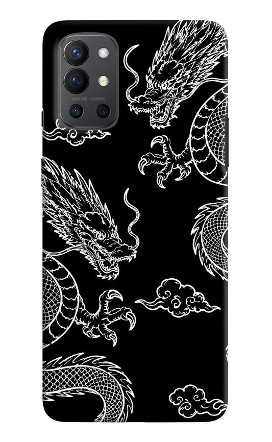 Twin Dragons Oneplus 9R Hard Case Back Cover by Casekaro