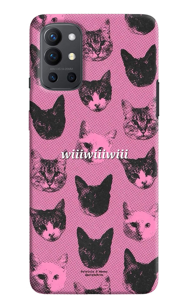 Pink Cats Oneplus 9R Hard Case Back Cover by Casekaro