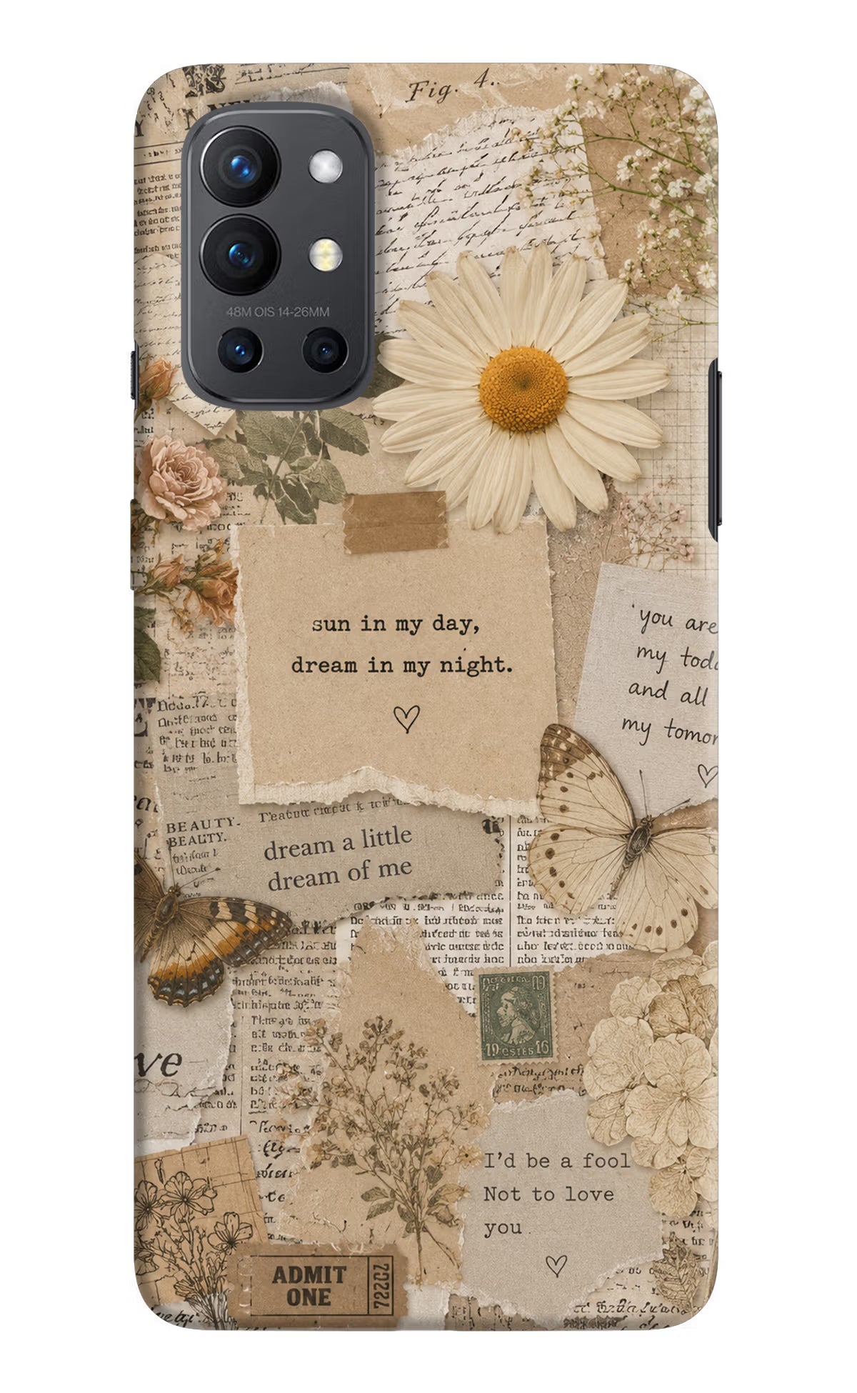 Vintage case Oneplus 9R Back Cover