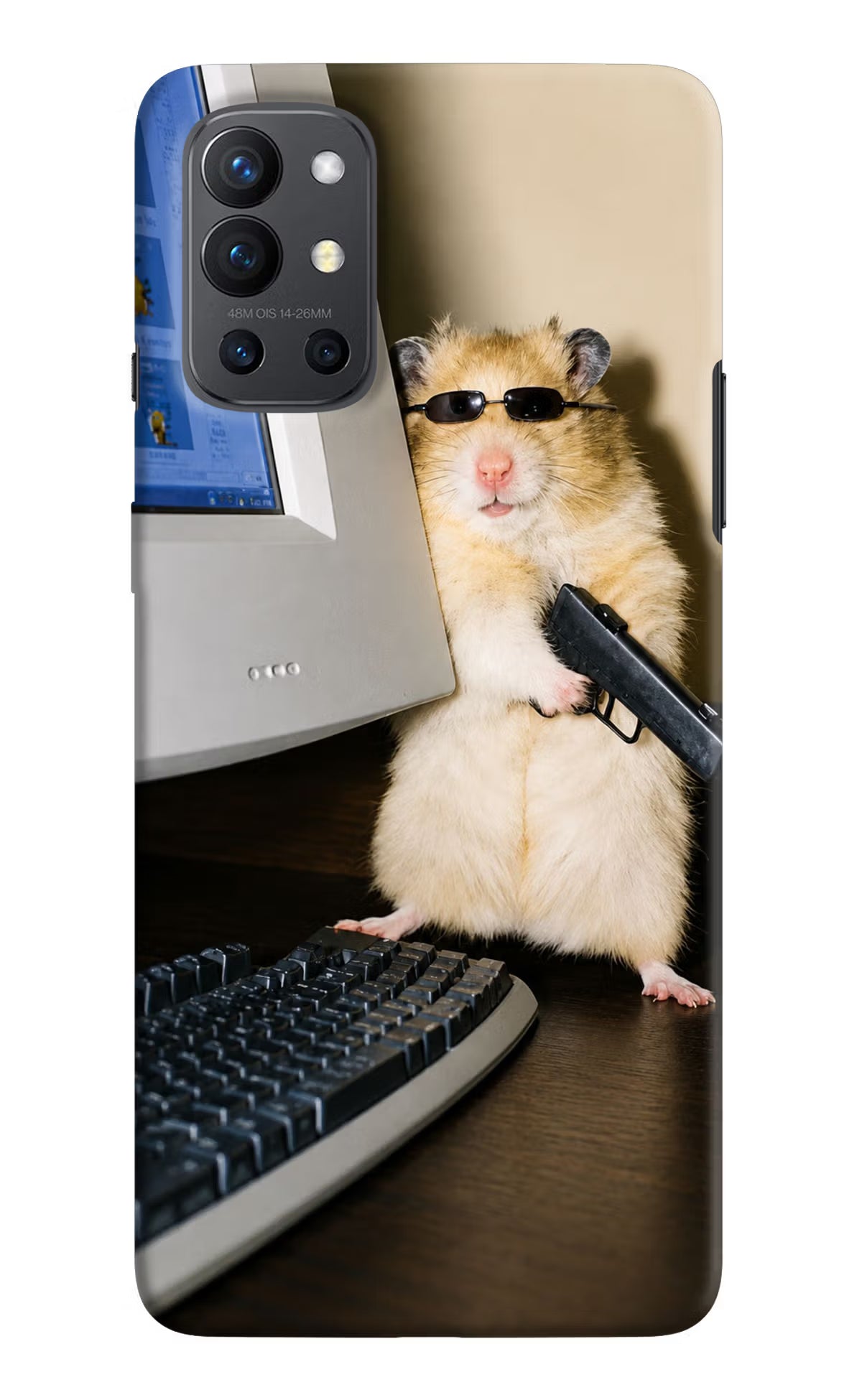 Hacker Hamster Oneplus 9R Back Cover