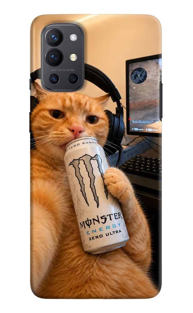 Gamer Cat Energy Oneplus 9R Hard Case Back Cover by Casekaro