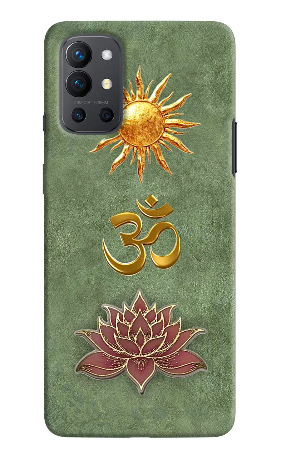 Om & Lotus Oneplus 9R Back Cover, Hard case