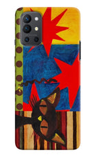 Pop Cat Oneplus 9R Back Cover