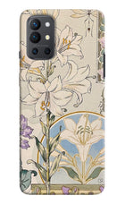 White Lily Oneplus 9R Back Cover