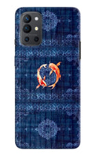 Koi Blue Oneplus 9R Back Cover