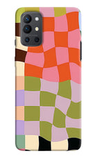Wavy Grid Oneplus 9R Back Cover
