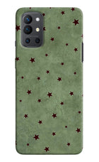 Green Stars Oneplus 9R Back Cover