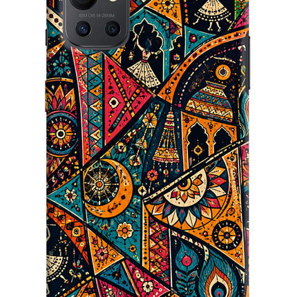 Folk Print Oneplus 9R Back Cover