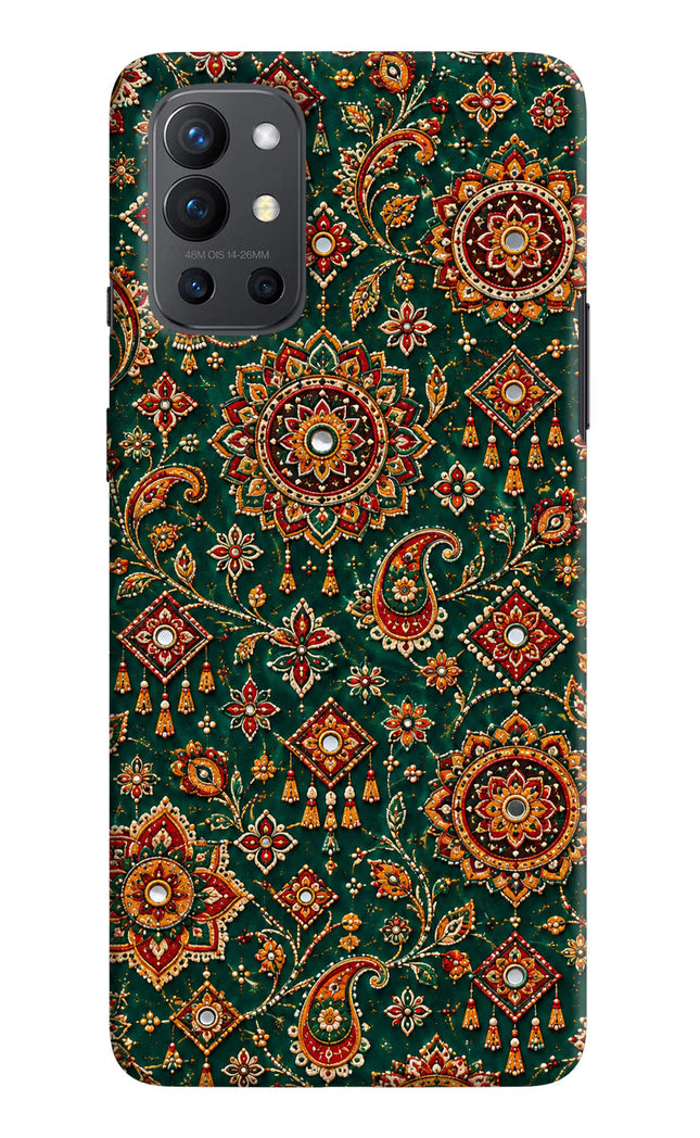 Green Pataka Oneplus 9R Hard Case Back Cover by Casekaro