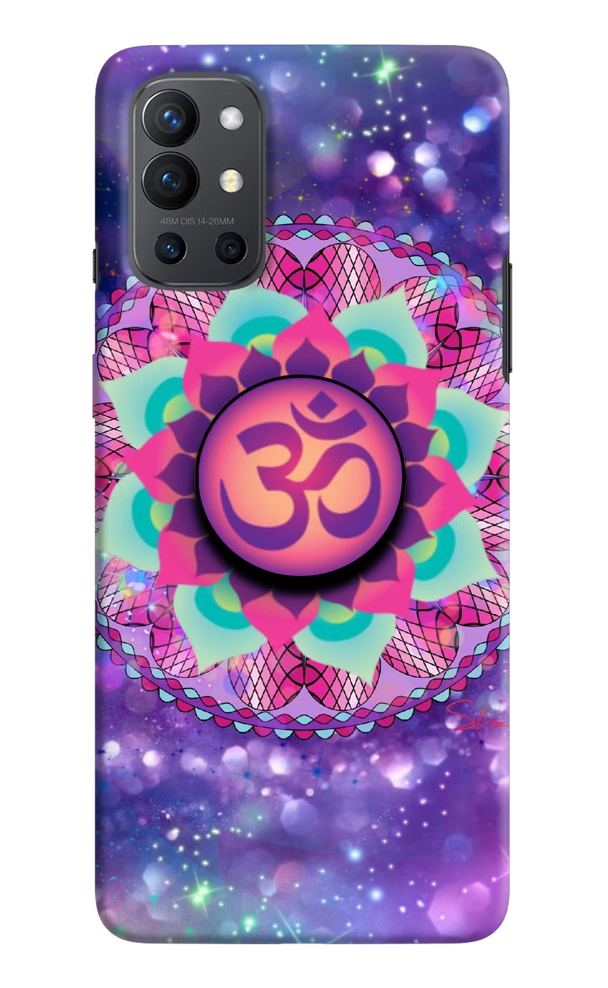 Om Purple Oneplus 9R Pop Case by Casekaro