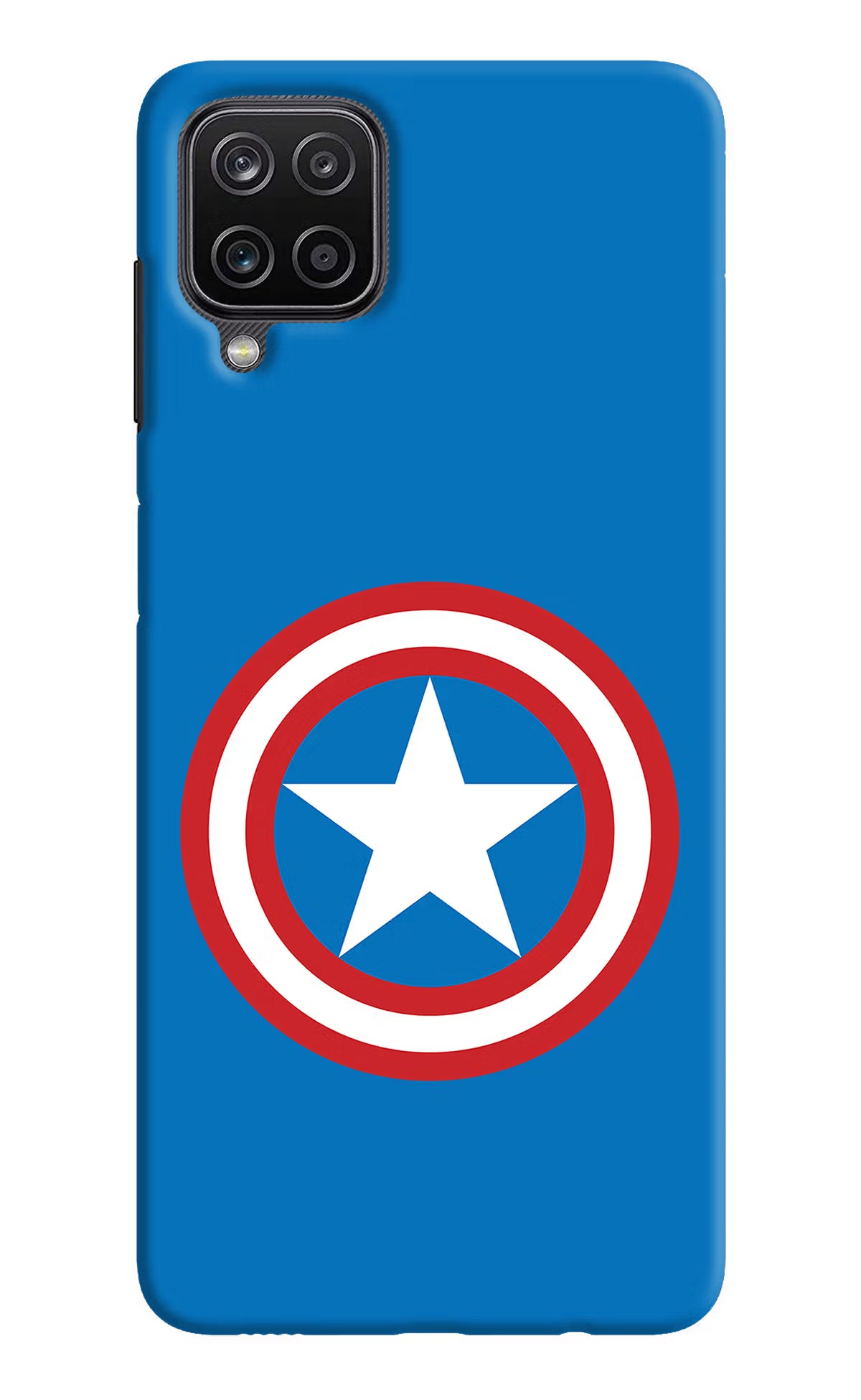 Captain America Logo Samsung M12/F12 Hard Case Back Cover by Casekaro