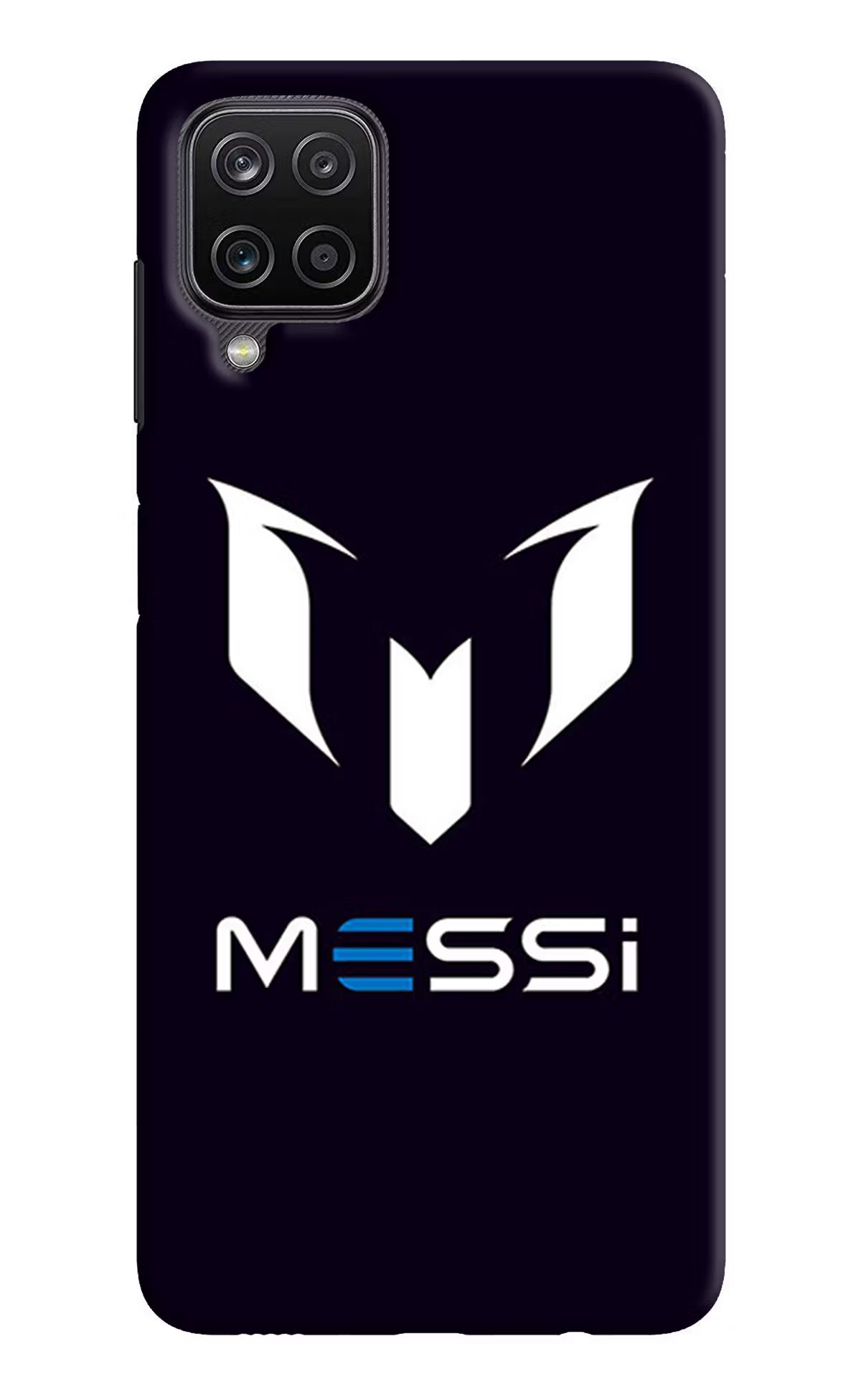 Messi Logo Samsung M12/F12 Hard Case Back Cover by Casekaro