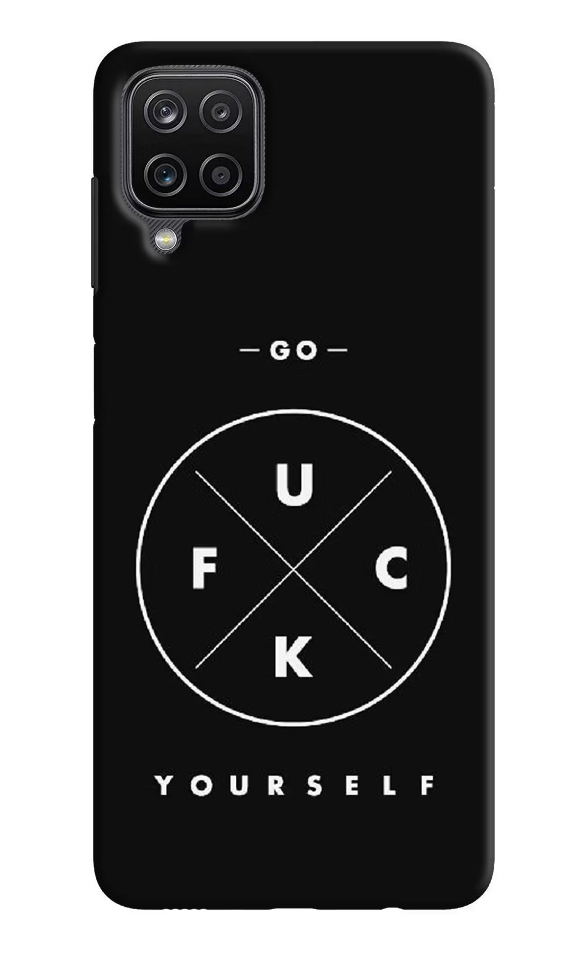 Go Fuck Yourself Samsung M12/F12 Hard Case Back Cover by Casekaro