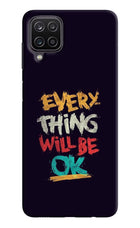 Everything Will Be Ok Samsung M12/F12 Hard Case Back Cover by Casekaro