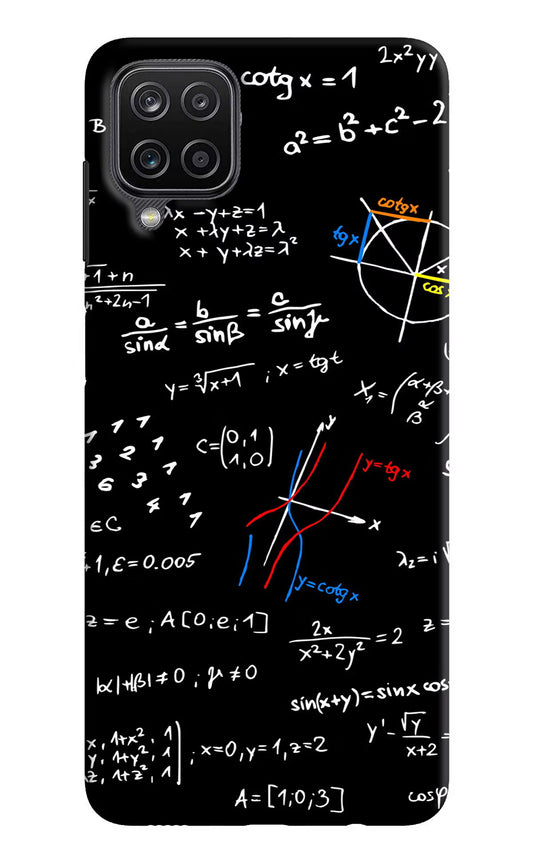 Mathematics Formula Samsung M12/F12 Hard Case Back Cover by Casekaro