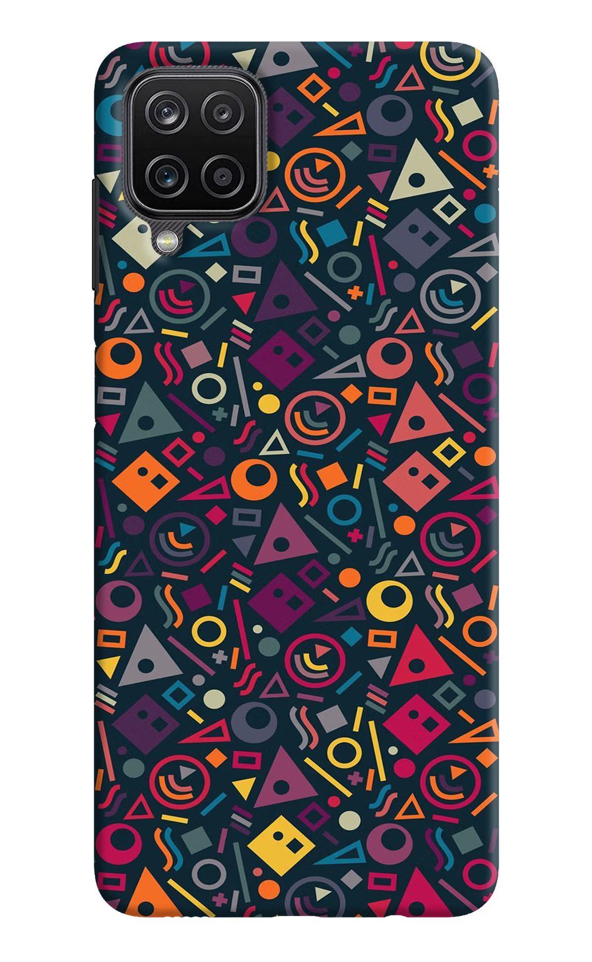 Geometric Abstract Samsung M12/F12 Hard Case Back Cover by Casekaro